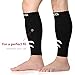 GXQ Calf Compression Sleeve - Best for Man and Womens With Guard Leg Compression Socks Design, Calf Guard for Running, Basketball, Cycling, Biking, Maternity and Travel (Black 1 Pair)