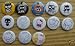 Set of 13 BRAND NEW Hello Kitty / San Rio One Inch Buttons / Pins