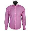 Milan Collection Contrast Collar Pink Smart Shirt