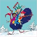 Pack of 10 Quentin Blake Childline Charity Christmas Cards - Kids on Turkey