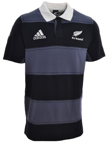 Adidas New Zealand All Blacks Mens Rugby Jersey Polo Shirt L - V37733
