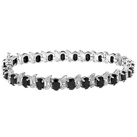 Sapphire Gemstone Bracelet 15 Carat in Sterling Silver by MyJewelryBox.com