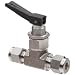 Ham-Let H1200 Series  Stainless Steel 316 Toggle Valve, Inline, 1/4" Let-Lok Fitting