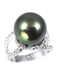 Simulated Tahitian Pearl Right-Hand Ring