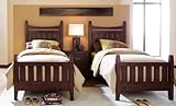 The Stonewater Twin Size Slat Bedroom Set