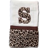 Personalized Leopard Print Burp Cloth