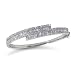 18k White Gold Bypass Bangle (4 1/2 cttw, G-H Color, SI2 Clarity), 7