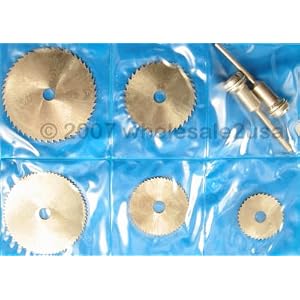 - (5) Circular Saw Blades Wood Cutter for Dremel {+ 1pc name tag} by SEINC