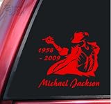 Michael Jackson 1958 2009 Vinyl Decal Sticker Red 41qqknO4e5L. SL160 Michael Jackson 1958 2009 Vinyl Decal Sticker Red