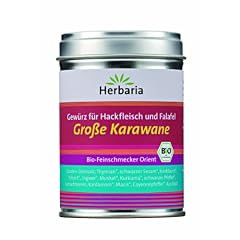 Herbaria "Grosse Karawane" Mischung f�r Hackfleisch und Falafel, 1er Pack (1 x 90 g Dose) - Bio