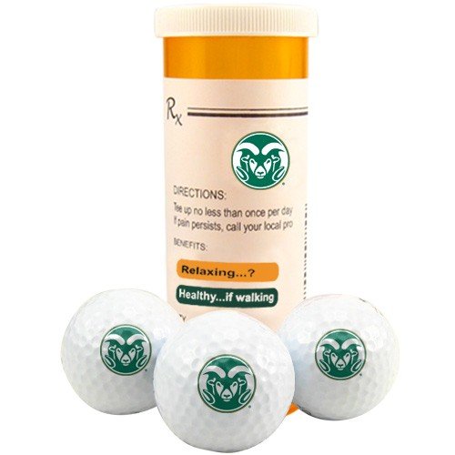 Colorado State Rams Rx Three Pack Golf Balls