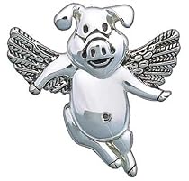 When Pigs Fly Pin and Pendant - Sterling Silver