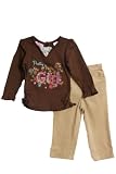 Young Hearts Baby-Girls Infant Pretty Girl, Chestnut, 24 Months