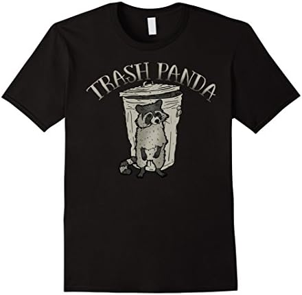 Trash Panda Cute Raccoon T-shirt - Male Large - Black