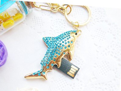 Style  Drive Crystal Blue Stone Jewelry Flash