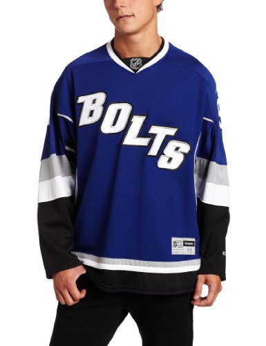 NHL Men's Tampa Bay Lightning Steven Stamko Reebok Edge Premier Player Jersey (Blue, Large)