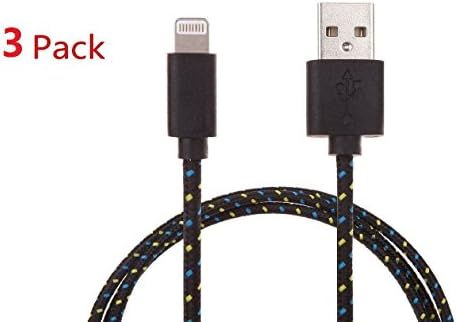 TTGF(TM),3 PCS 3 Feet 8 Pin Lightning Cable Charging Cord for iPhone 6, iPhone 6 Plus, Charging Cable for iPhone 5S, iPhone 5, iPhone 5C, Charger Cord for iPad Air 2, iPad Air, iPad 4, iPad mini 3 2 1, iPod touch 7, High Quality(For IOS8)