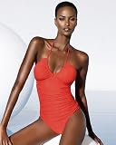 Spiegel Shirred One-Piece Control Swimsuit by Shape fx