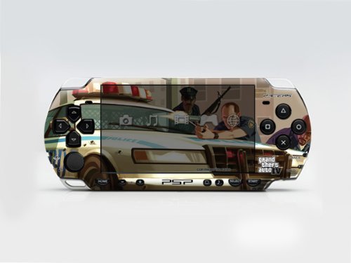 Grand theft auto IV PSP (Slim) Dual Colored Skin Sticker, PSP