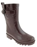 Capelli New York Shiny Solid W/ Allover Glitter Girls Sporty Rain Boot