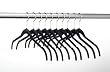 ULTRA-SLIM VELVET SHIRT HANGERS - SET OF 10- Black