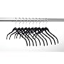 ULTRA-SLIM VELVET SHIRT HANGERS - SET OF 10- Black