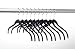 ULTRA-SLIM VELVET SHIRT HANGERS - SET OF 10- Black