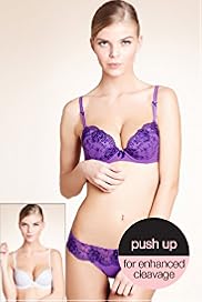 2 Pack - Limited Collection Embroidered Push-Up Balcony Bras
