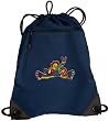 Peace Frogs Drawstring Bag Backpack Navy Super Cool Deluxe Draw String Back Pack - For Boys Girls Students or Adults