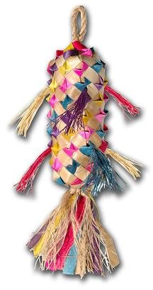 Planet Pleasures Spiked Pinata Small 10in Natural Bird Toy