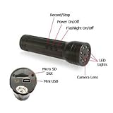 8-LED Flaslight Mini DVR Camera - Features Flashlight w/Built-in Video Camera..