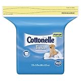 Cottobelle Fresh Flushable Moist Wipes Refill, 140-Count