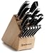 Wusthof Classic Ikon 16-Piece Knife Set with Block, Black