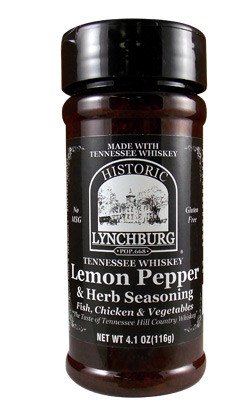 Historic Lynchburg Tennessee Whiskey Lemon Pepper & Herb Seasoning 4.1 Oz. Jar