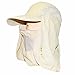 Qing Outdoor® UPF 50+ Summer Hat with Neck Protection Flap (Beige)