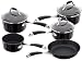 Stellar 3000 Induction Black 5 Piece Set (Milkpan & Frypan)