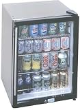 Summit Commercial Series SCR310LCSS 19 Beverage Center with Adjustable Cantilevered Shelves, Front Lock and Glass Door