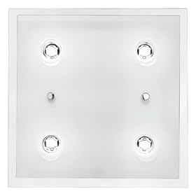 Eglo  85344A Fres, Satin & Clear, 4-Light Ceiling Light Fixture