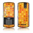 Dots Orange Design VERTICAL CAMERA Original Pearl 8110/ Pearl 8100 Cell Phone Protective Skin Decal Sticker