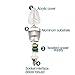 ELETA 6 Pack E12 LED Candelabra/Chandelier Bulbs, Warm White 2700 Kelvin, 250 Lumens, 3W Equivalent to 25W, Non-Dimmable, Silver Color Shell, Bullet Shape