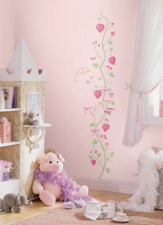 RoomMates RMK1084GC Fairy Princess Peel & Stick Growth Chart