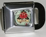 Tattoo ~Love~ Interchangeable Seatbelt Belt Buckle!