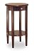 Winsome Wood Round Side Table with Drawer and Shelf, Antique Walnut