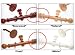Teak Real Wooden Curtain Pole Many Sizes Other Wood Colours Spare Rings And Hold Backs All Available 4 X Rings