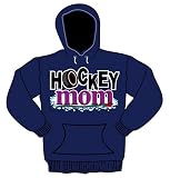 Hooded Hockey Mom with Rose Sweatshirt