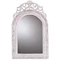 20" Shabby Chic Wood Arched-Top Wall Mirror