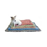 Harry Barker Hemp Stripe Bedroll - Green - 31" x 21"