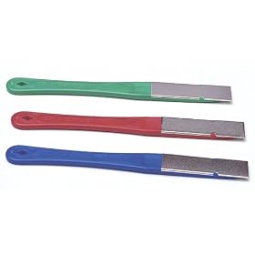 Click here to buy DMT D2K 2.5-inch Dia-Sharp Diamond Mini-Hone Kit of C, F, E by DMT.