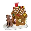 CHESAPEAKE BAY RETRIEVER Dog GINGERBREAD HOUSE Christmas Ornament 90
