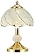 Polished Brass Touch Table Lamp with Brass Key Finial